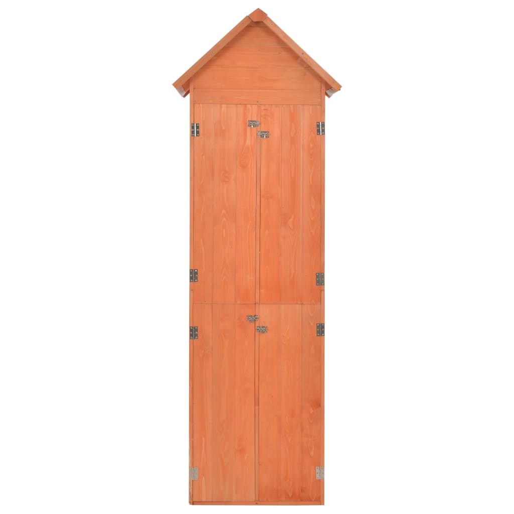 Abrigo de arrumação para jardim 71x60x213 cm madeira