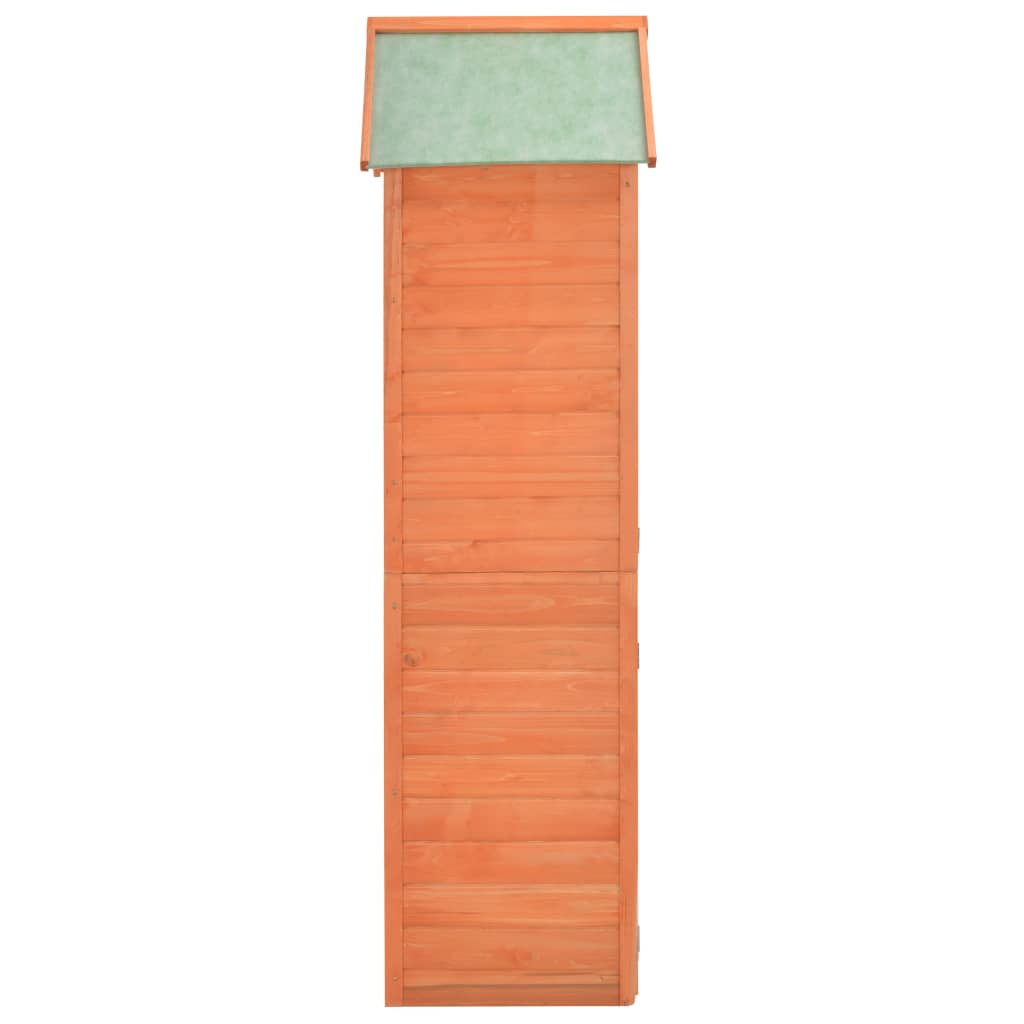 Abrigo de arrumação para jardim 71x60x213 cm madeira