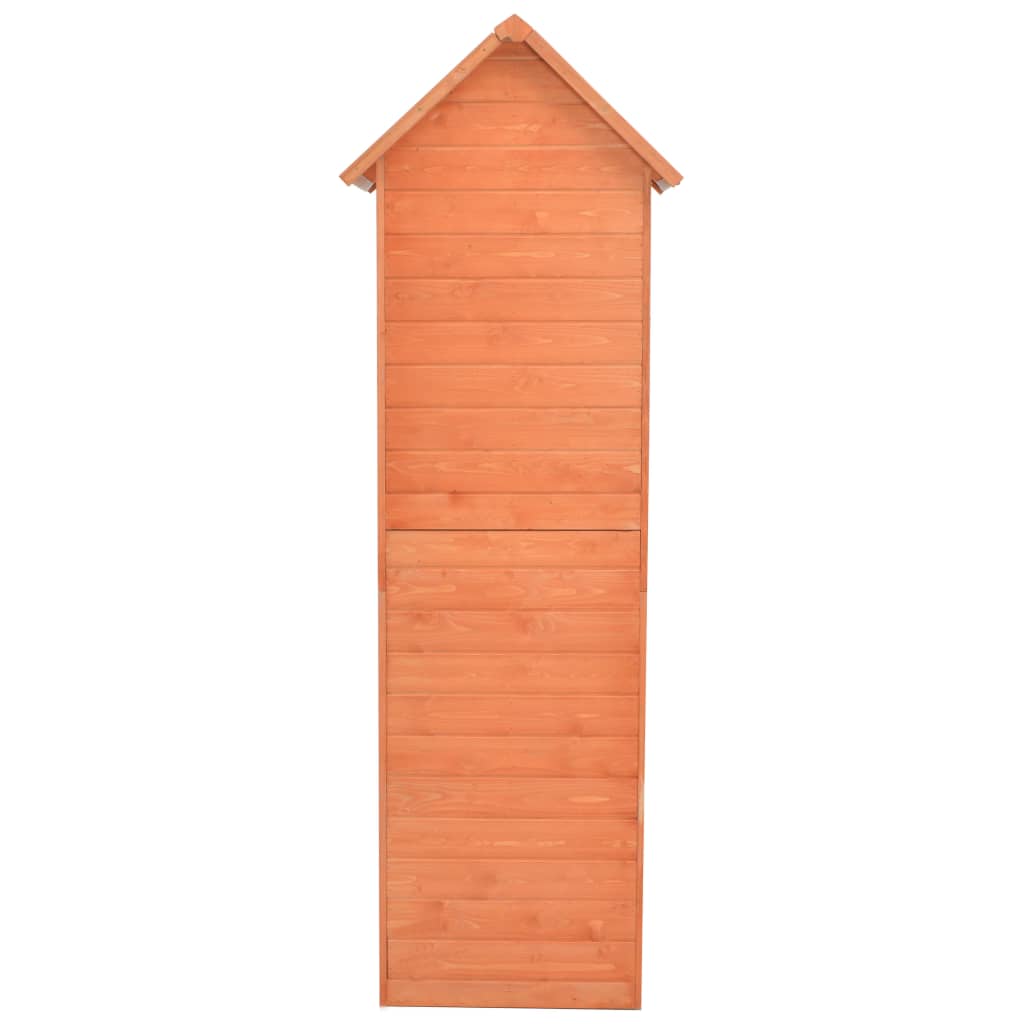Abrigo de arrumação para jardim 71x60x213 cm madeira