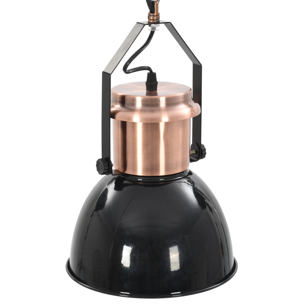 Candeeiros de teto 2 pcs redondo E27 preto