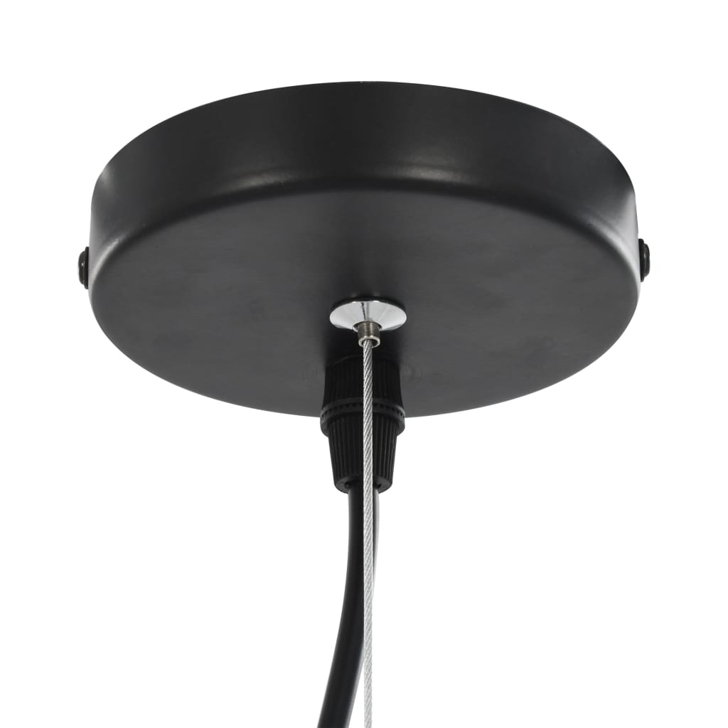 Candeeiros de teto 2 pcs semiesférico 40 cm E27 preto e dourado