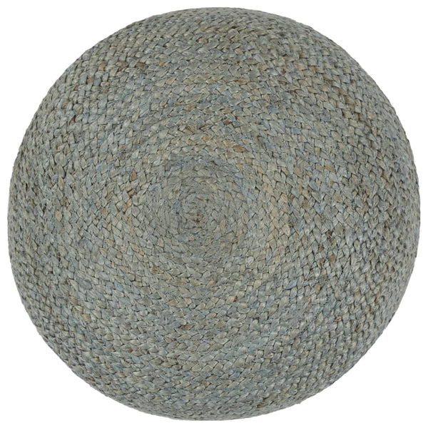 Pufe artesanal 45x30 cm juta verde azeitona