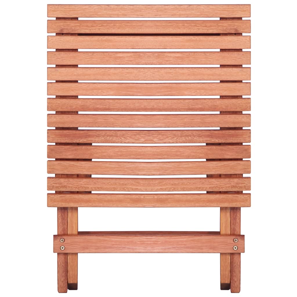 Conjunto bistrô infantil 3 pcs madeira de eucalipto maciça