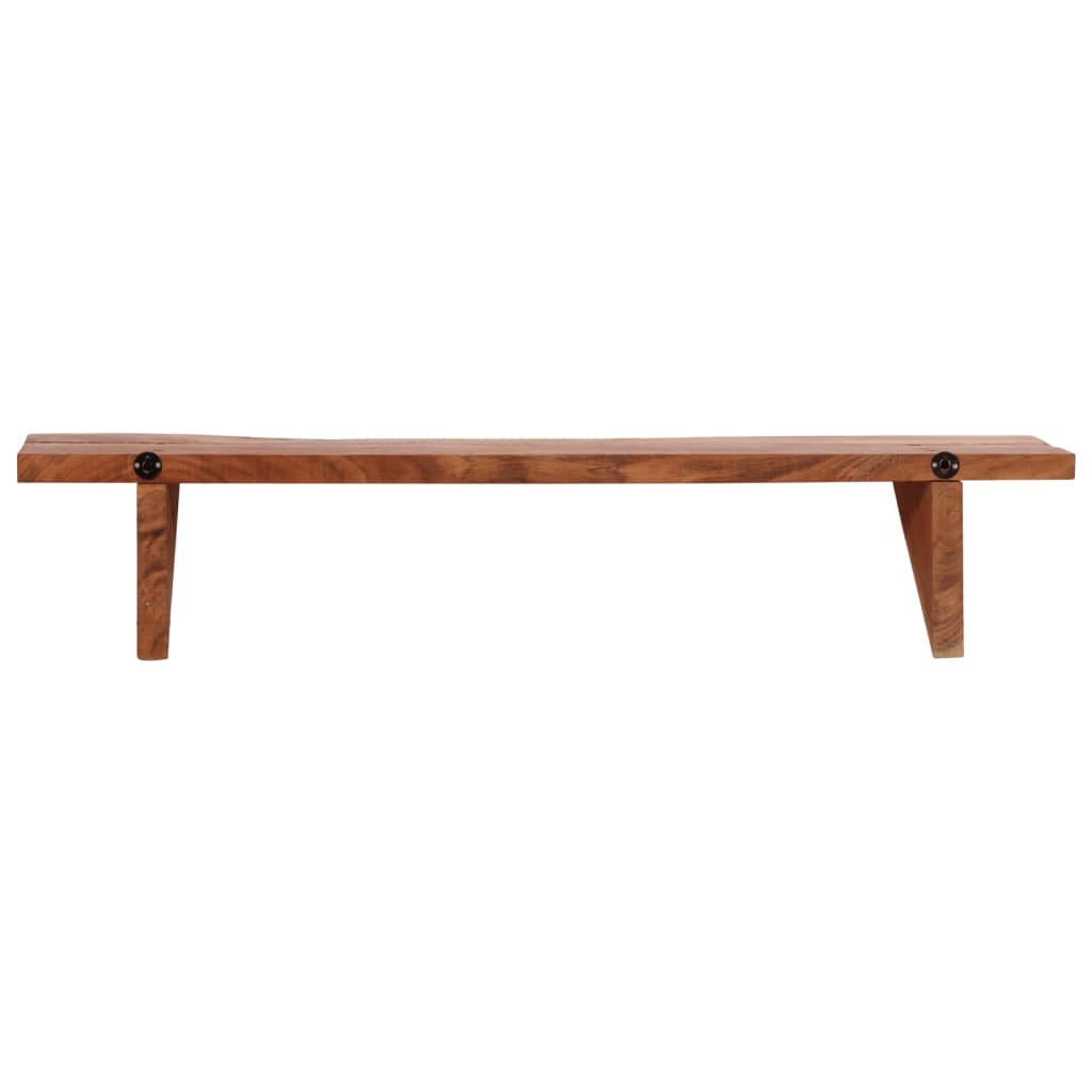 Prateleiras de parede 2 pcs 90x20x18cm madeira de acácia maciça
