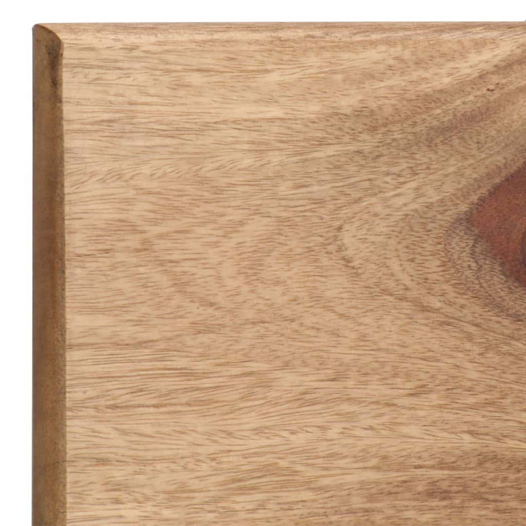 Prateleiras de parede 2 pcs 58x26x20cm madeira acácia maciça