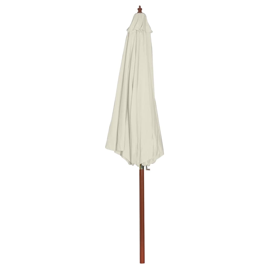 Guarda-sol 300x258 cm branco areia