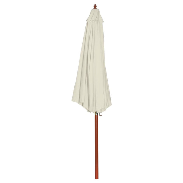Guarda-sol 300x258 cm branco areia