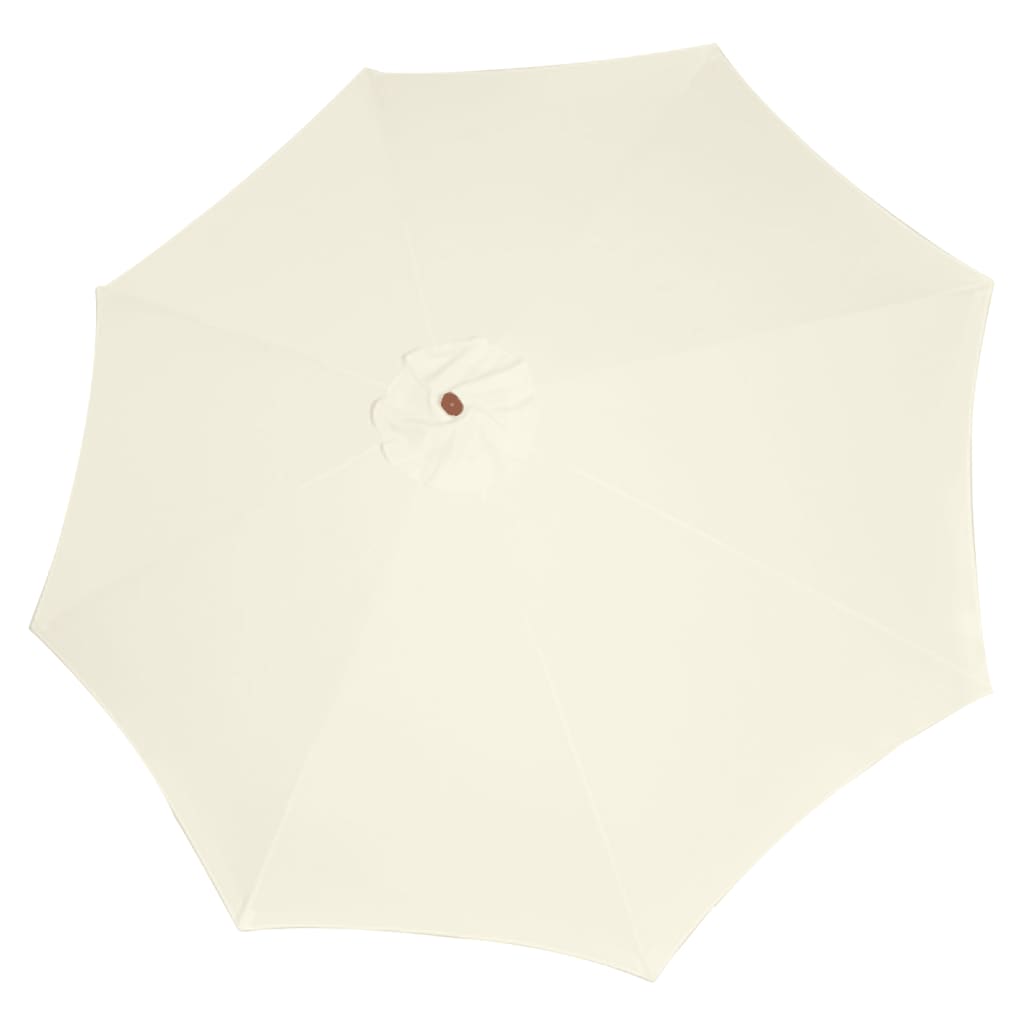 Guarda-sol 300x258 cm branco areia