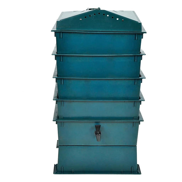 Bandejas para vermicompostagem 4 pcs 42x42x60 cm