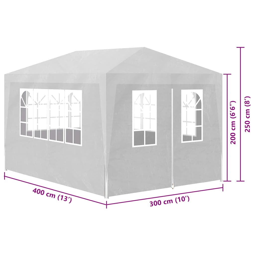 Tenda para festas 3x4 m branco