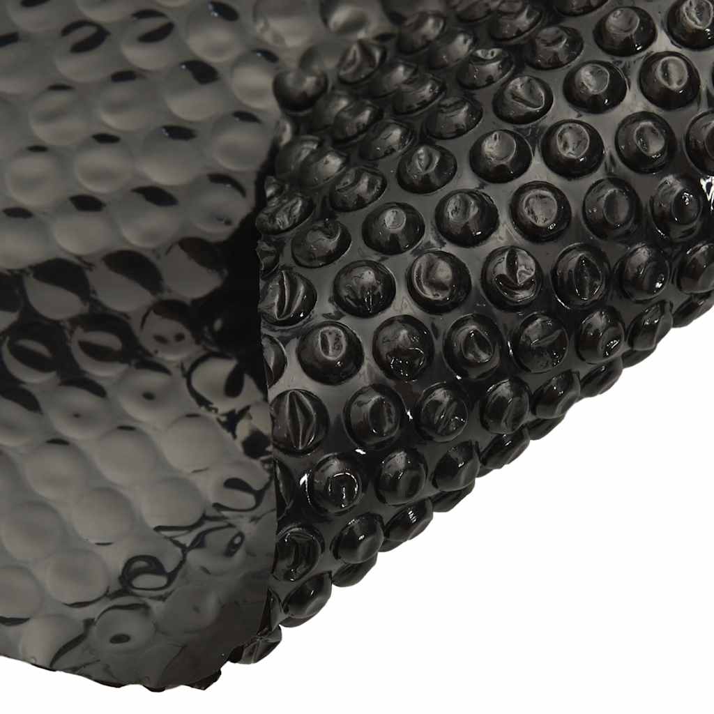 Capa solar flutuante de PE para piscinas preta 10x5 m