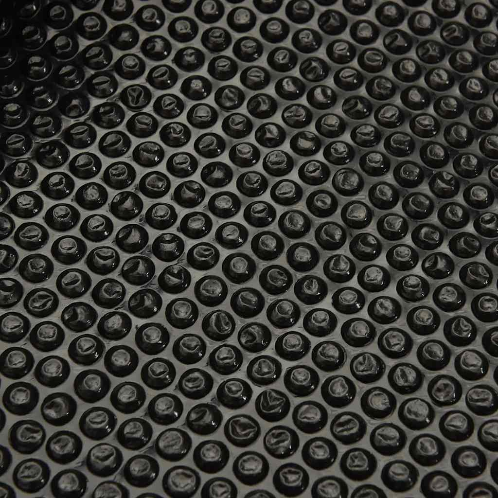 Capa solar flutuante de PE para piscinas preta 10x5 m