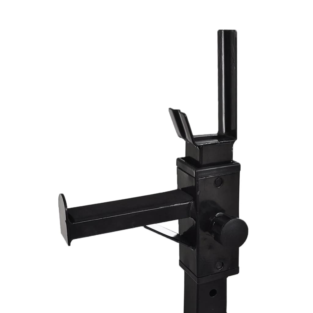 Conjunto de suportes de halteres para agachamentos