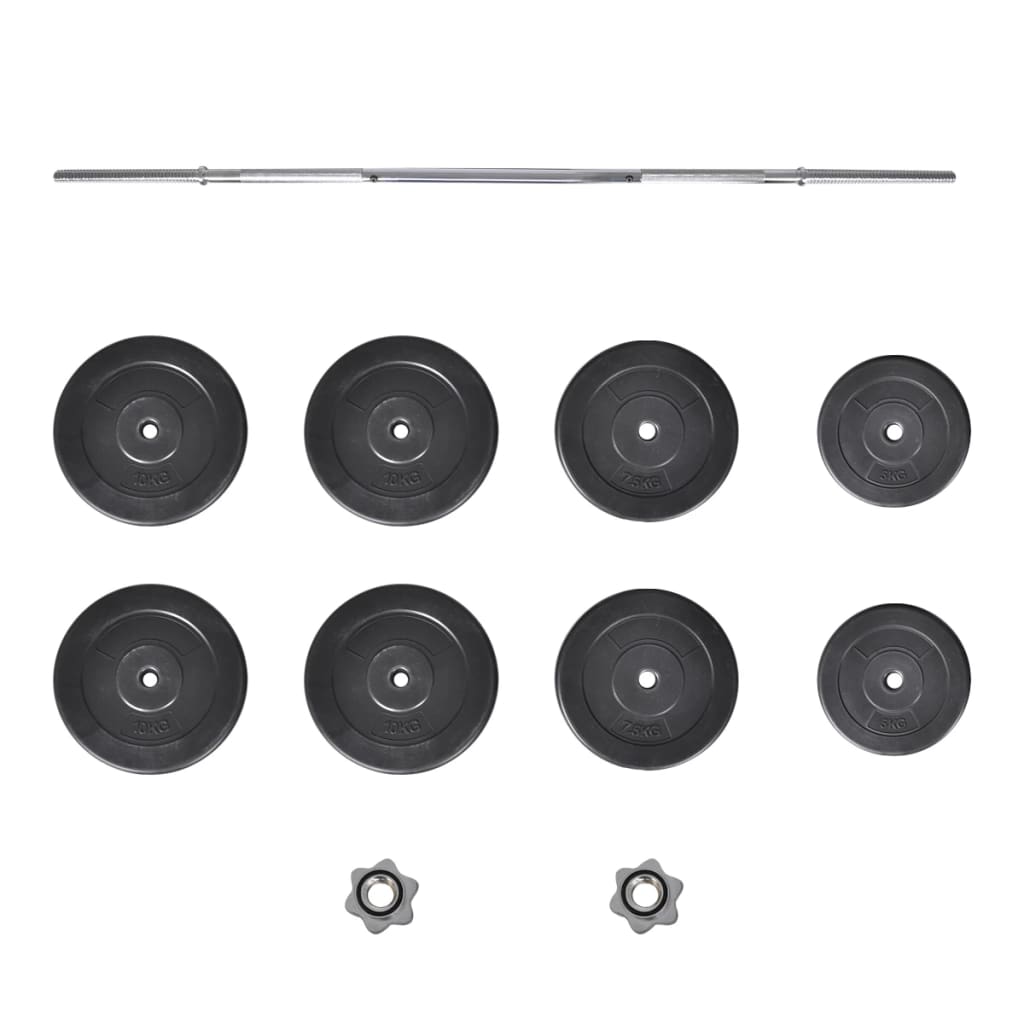 Conjunto de barra com discos 60 kg