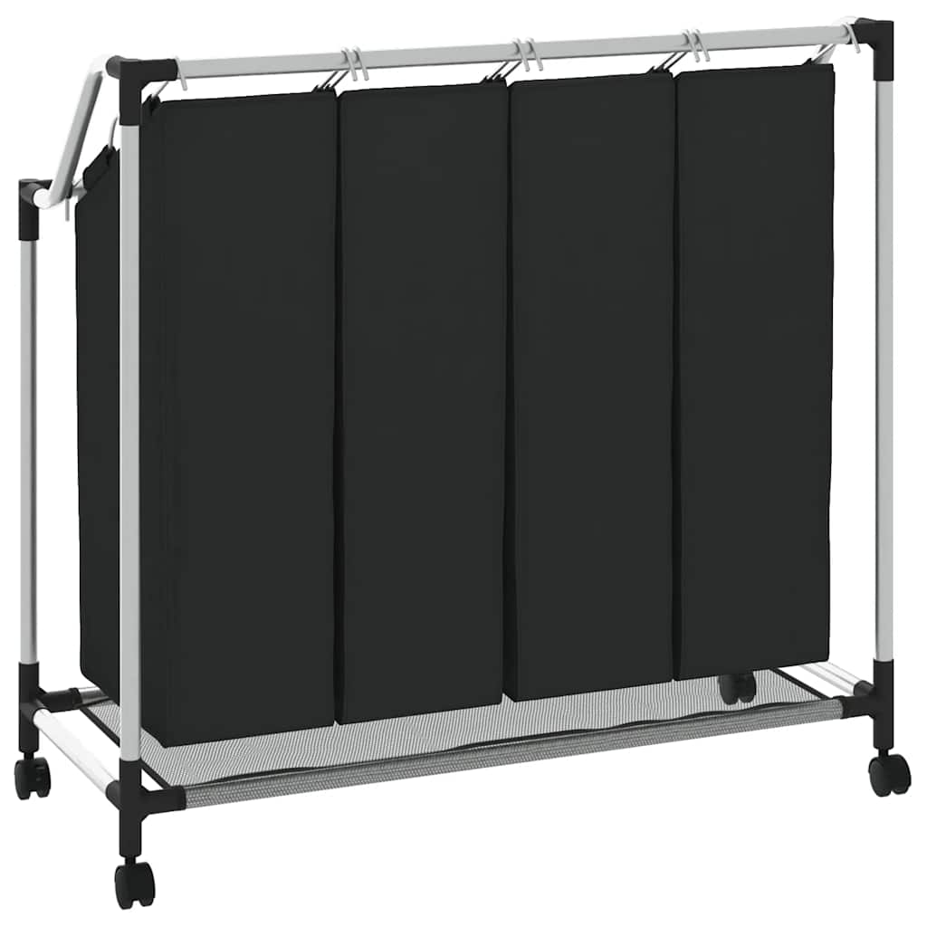 4 x cesto saco para roupa preto