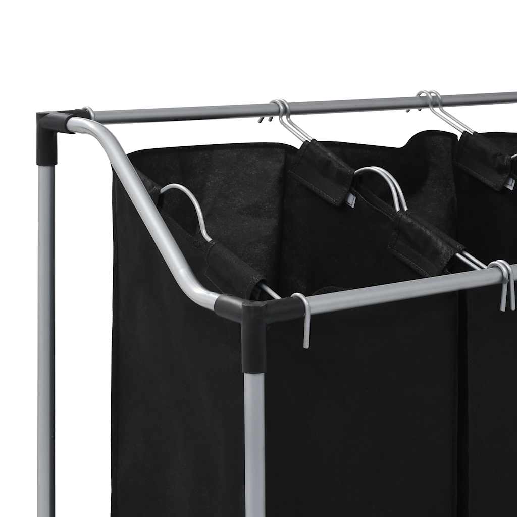 4 x cesto saco para roupa preto