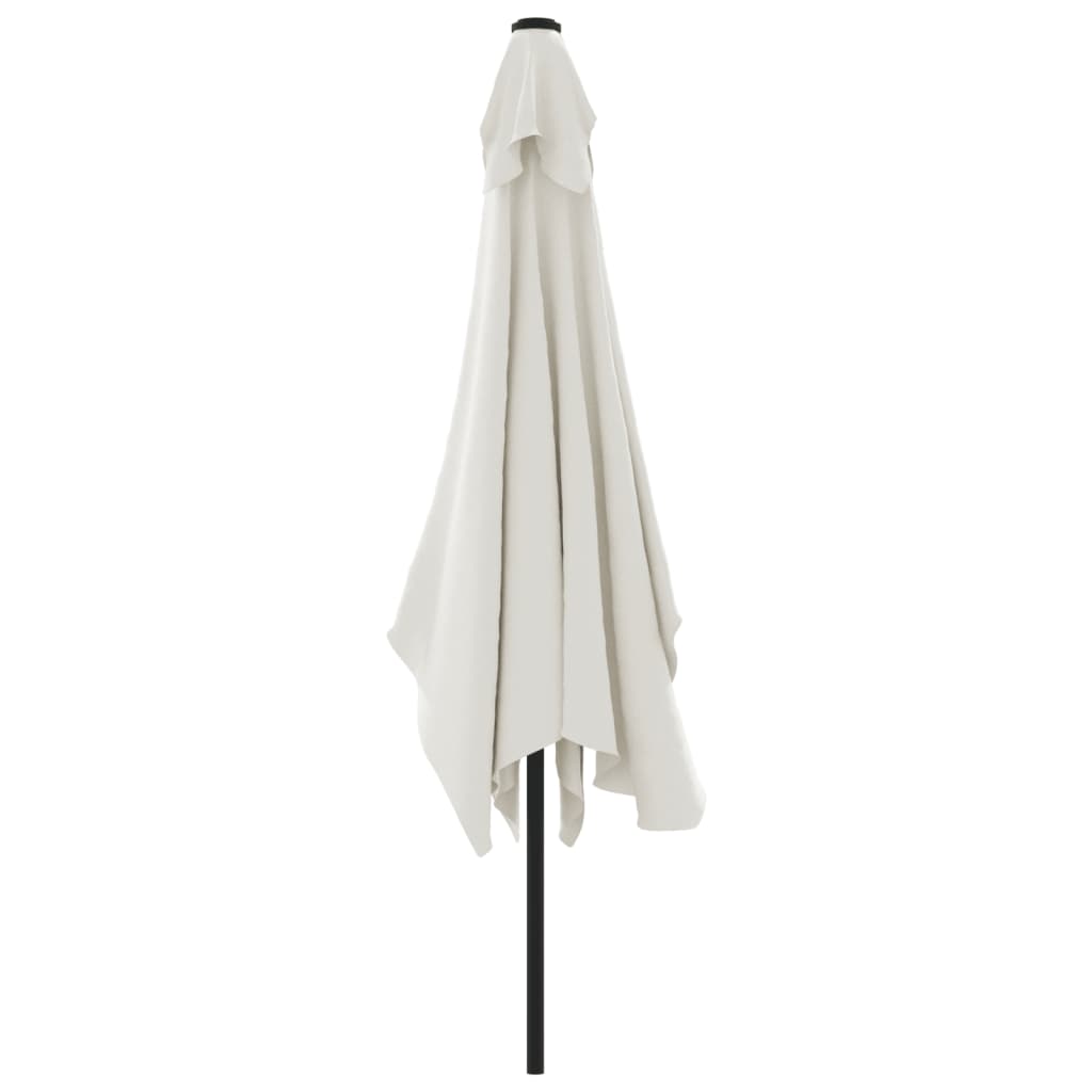 Guarda-sol 200 x 300 cm retangular branco areia