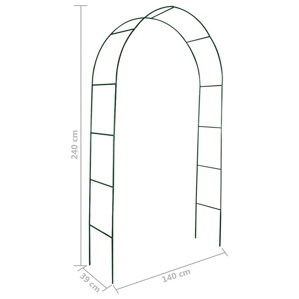Arco de Jardim 2 Peças para Trepadeiras
