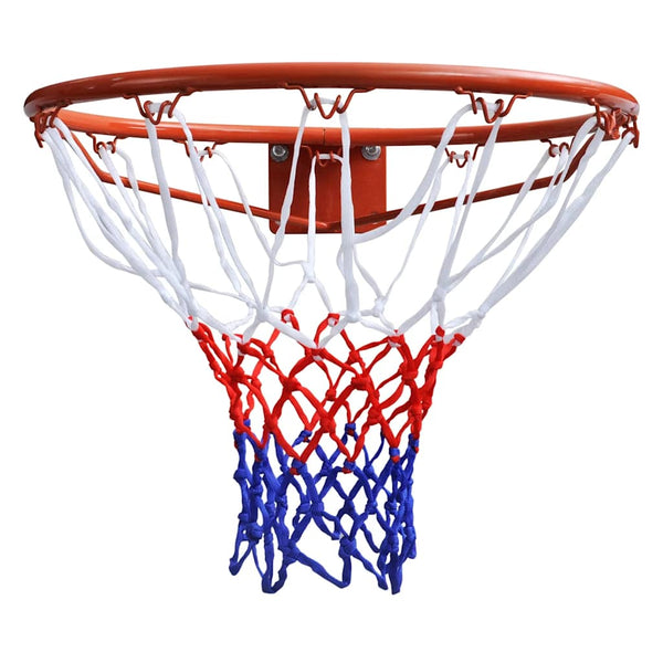 Cesto basquetebol com aro e rede 45 cm laranja