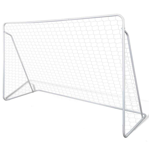 Conj. de balizas de futebol aço de alta qualidade 240x90x150 cm