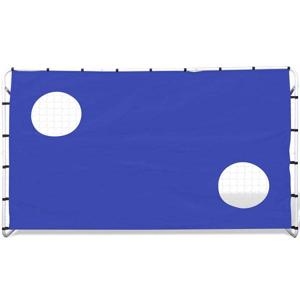 Baliza de futebol com parede pontaria 240x90x150 cm aço