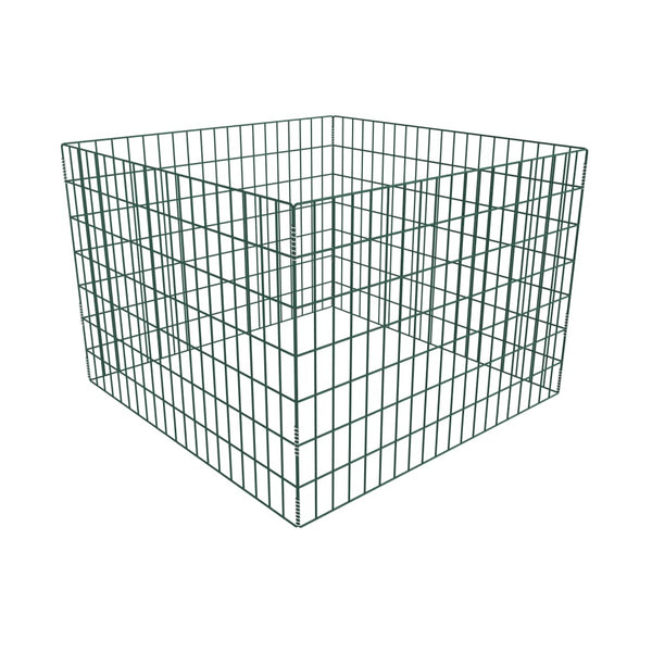 Compostor de jardim malha quadrada 100 x 100 x 70 cm
