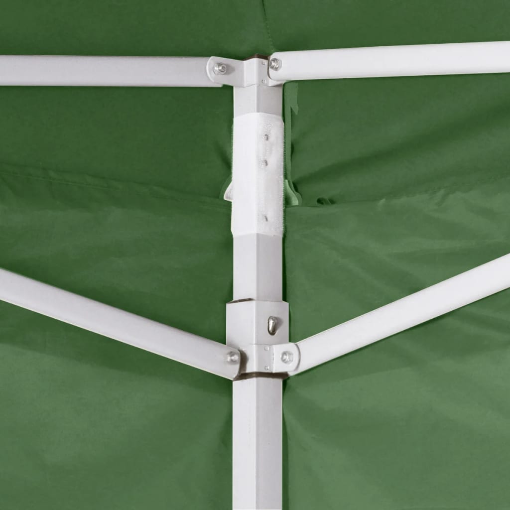 Tenda dobrável 3 x 3 m verde com 4 paredes