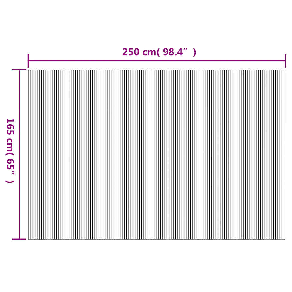 Biombo/divisória de sala 250x165 cm bambu branco