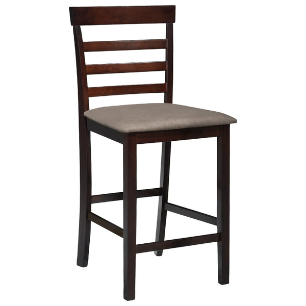 Bancos de bar 2 pcs tecido castanho