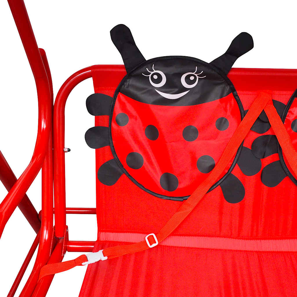 Banco baloiço infantil vermelho