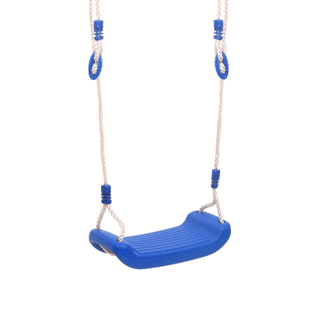 Assentos de baloiço com cordas 2 pcs 38x16 cm PE azul