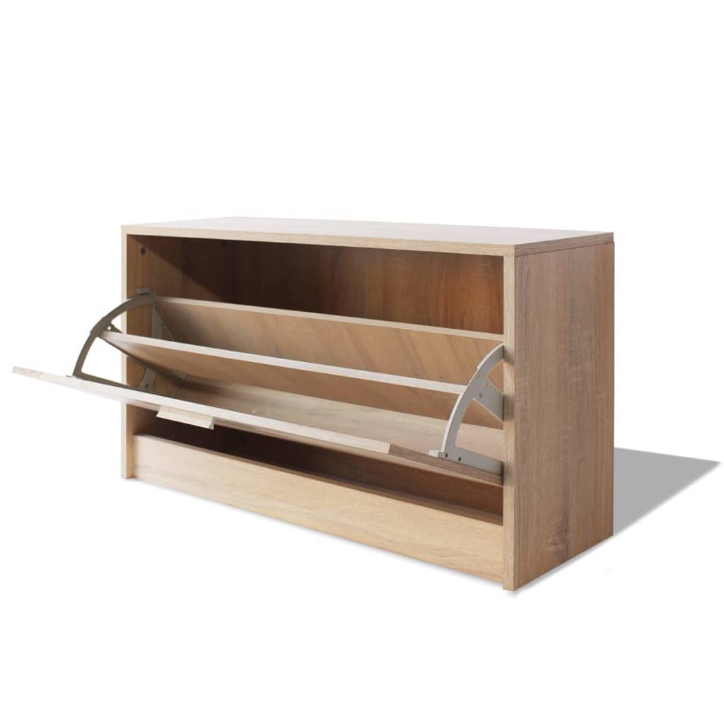 Banco sapateira 80x24x45 cm carvalho