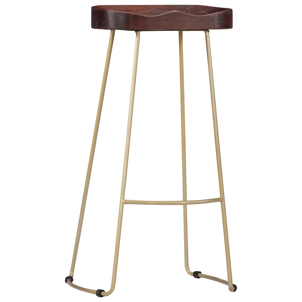 Bancos de bar Gavin 2 pcs madeira mangueira maciça