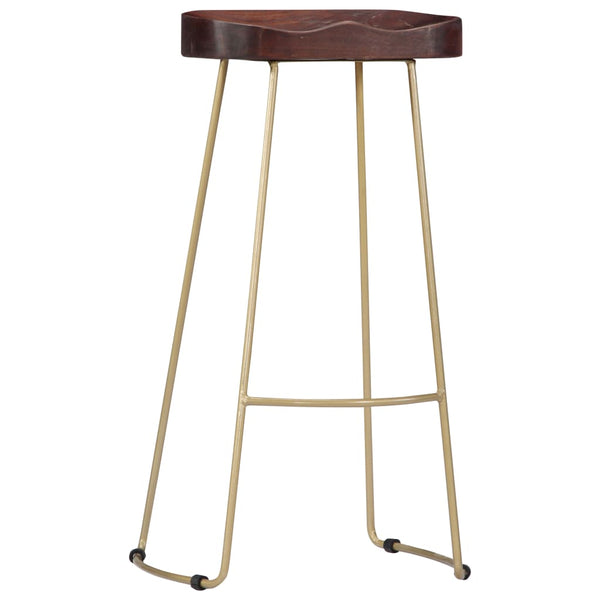 Bancos de bar Gavin 2 pcs madeira mangueira maciça