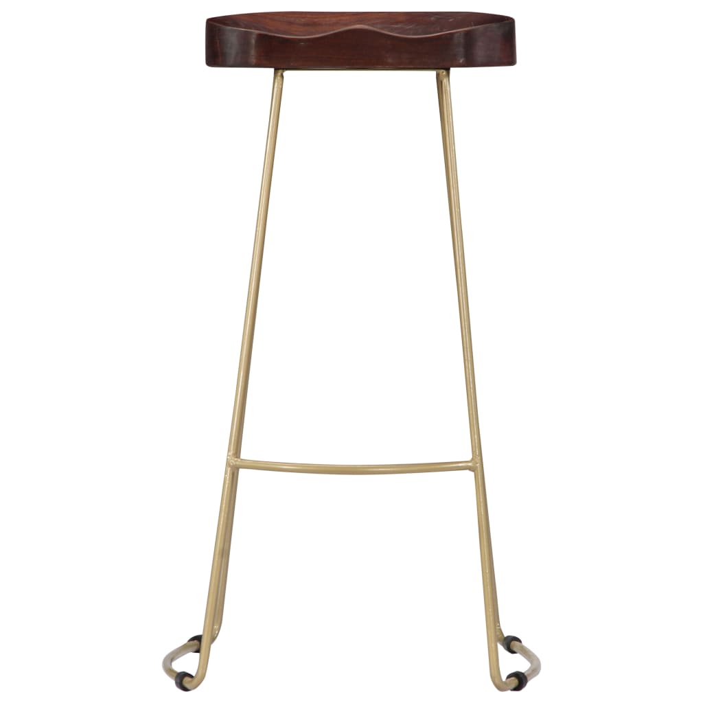 Bancos de bar Gavin 2 pcs madeira mangueira maciça