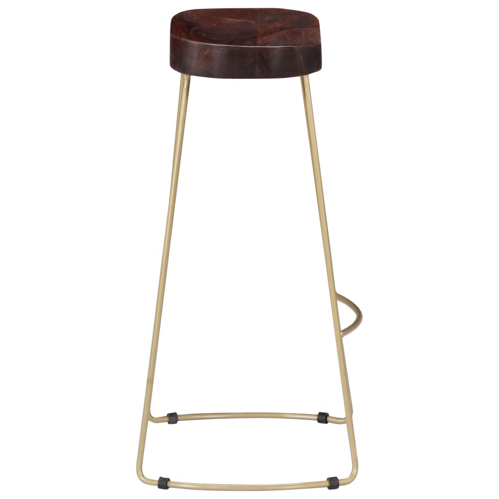 Bancos de bar Gavin 2 pcs madeira mangueira maciça