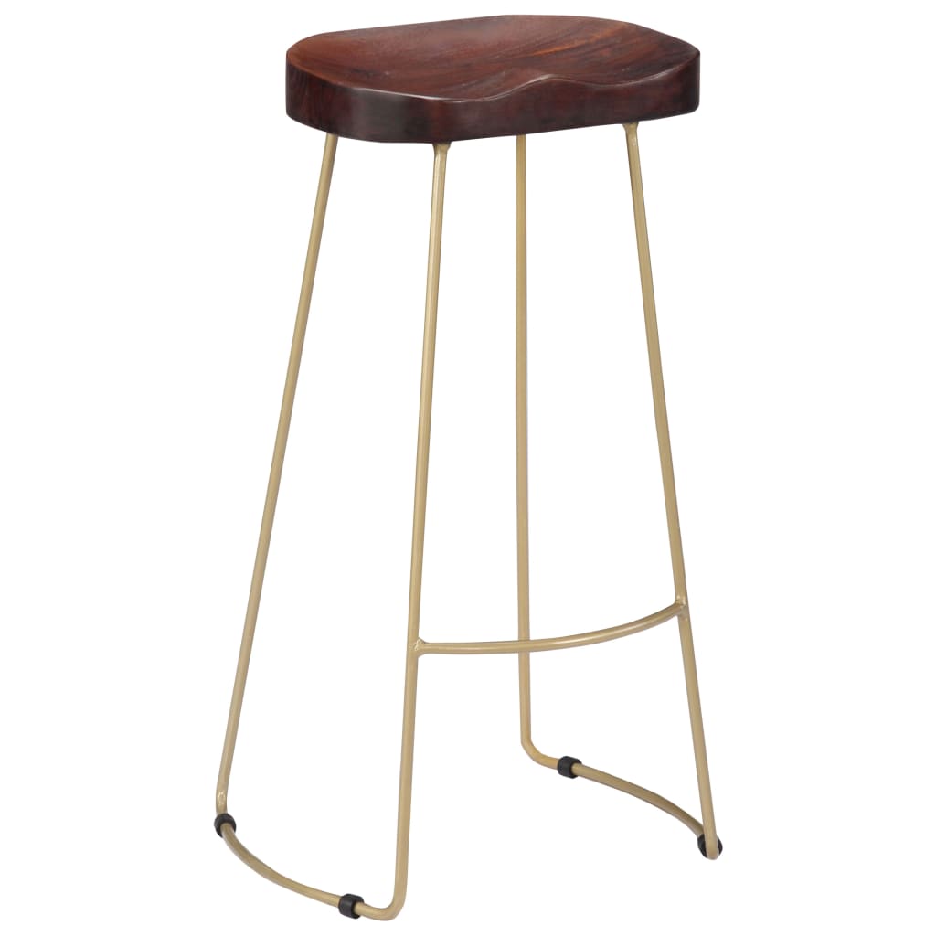 Bancos de bar Gavin 2 pcs madeira mangueira maciça