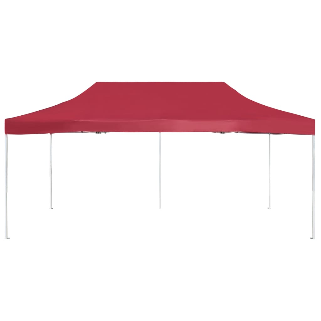 Tenda dobrável prof. para festas alumínio 6x3 m vermelho tinto