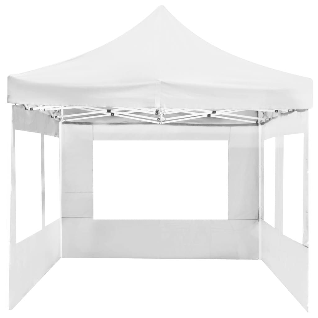 Tenda dobrável profissional com paredes alumínio 6x3 m branco