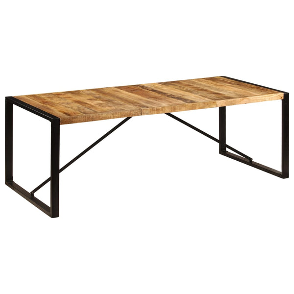 Mesa de jantar madeira de mangueira maciça 220x100x75 cm