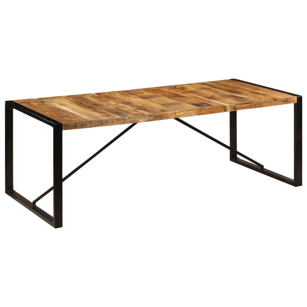 Mesa de jantar madeira de mangueira maciça 220x100x75 cm