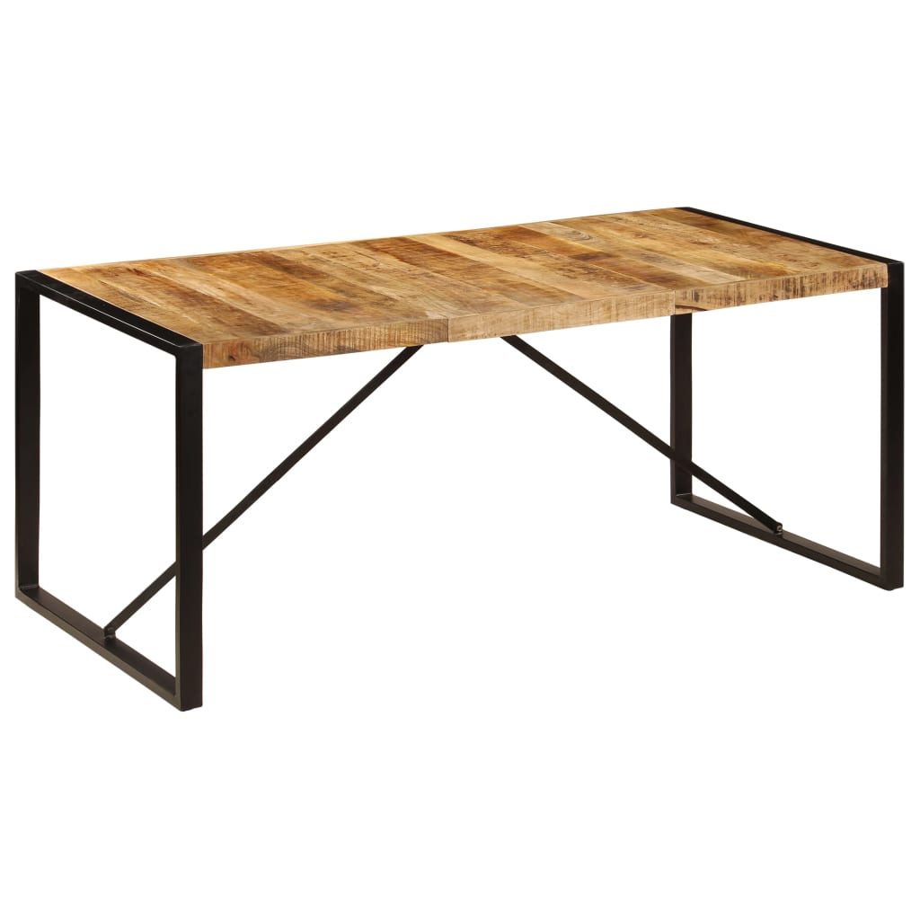 Mesa de jantar 180x90x75 cm madeira de magueira maciça