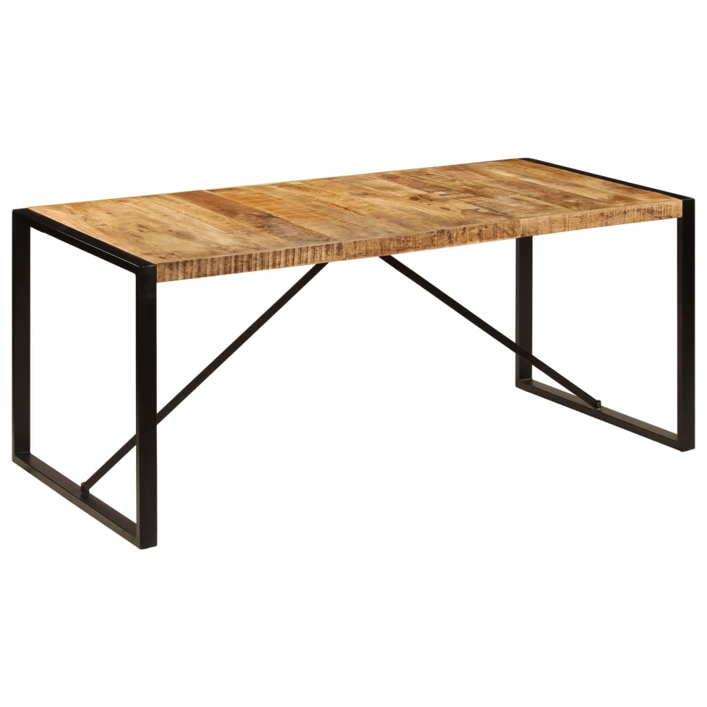 Mesa de jantar 180x90x75 cm madeira de magueira maciça