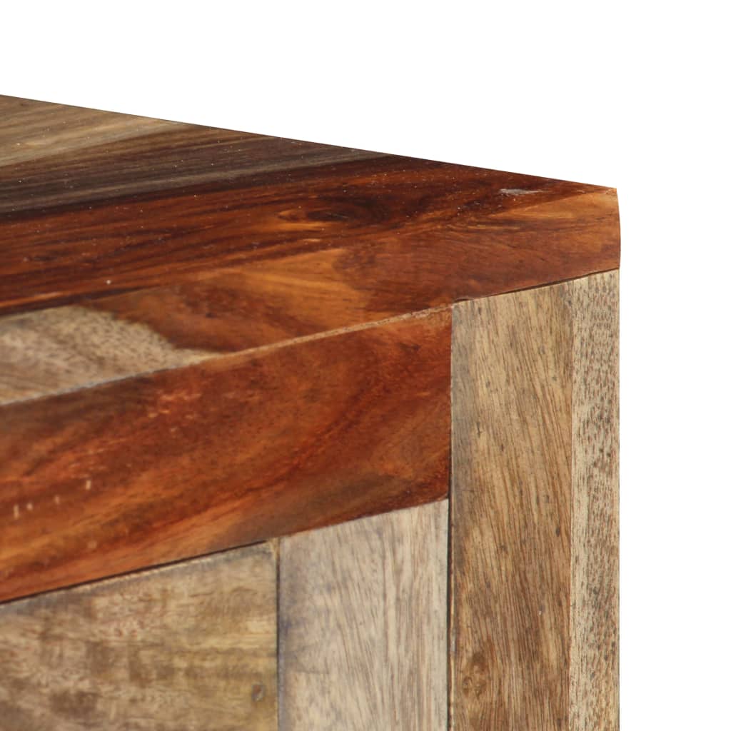 Mesa consola c/ 3 gavetas 120x30x75 cm madeira acácia maciça