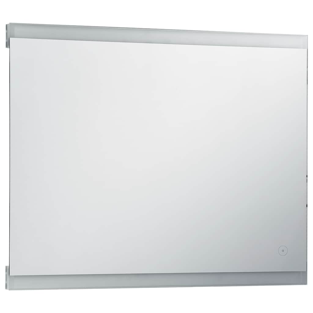 Espelho de parede LED c/ sensor tátil casa de banho 80x60 cm