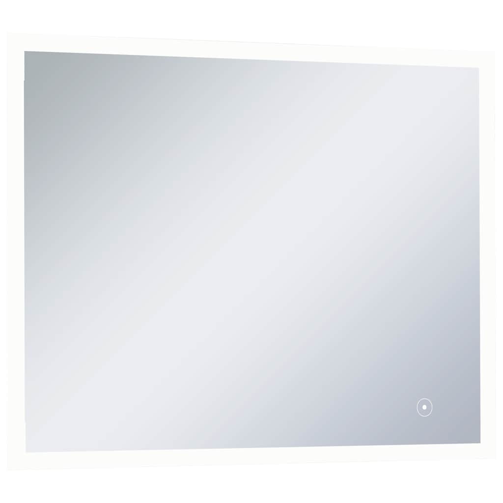 Espelho de parede LED c/ sensor tátil casa de banho 80x60 cm