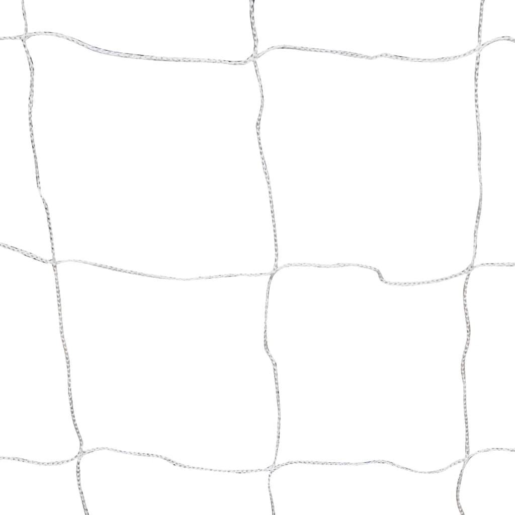 Balizas de futebol com redes 2 pcs aço 240x90x150 cm