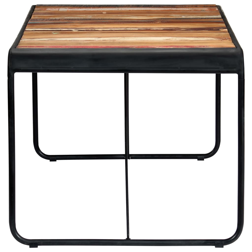 Mesa de jantar 180x90x76 cm madeira recuperada maciça