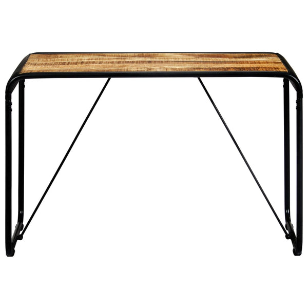 Mesa de jantar 118x60x76 cm madeira de mangueira maciça áspera