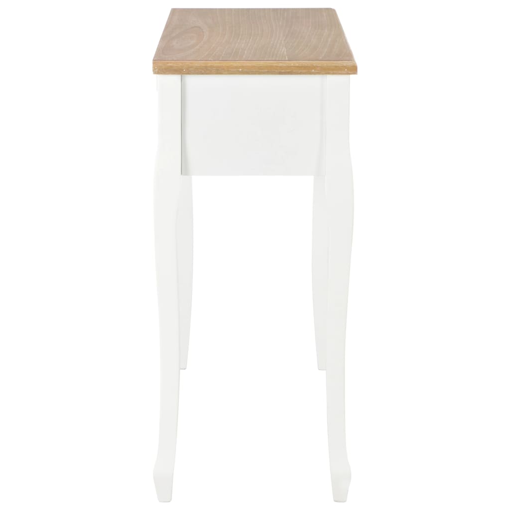 Toucador/mesa consola com 3 gavetas branco